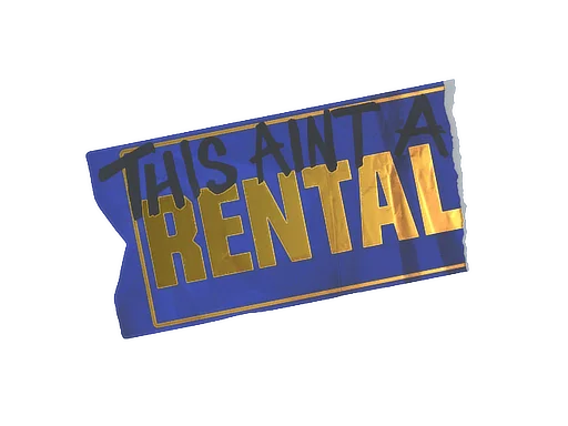 StickerAin't A Rental (Foil)