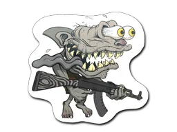 StickerBlack Shark Shooter