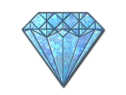 StickerBlue Gem (Glitter)