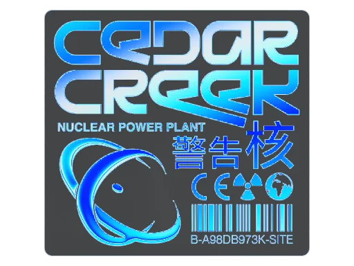 StickerCedar Creek (Holo)