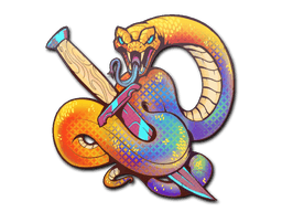 StickerCoiled Strike (Holo)