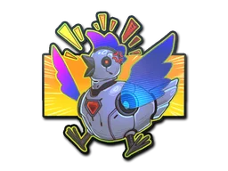 StickerCyber Chicken (Holo)