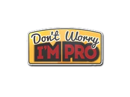 StickerDon't Worry, I'm Pro