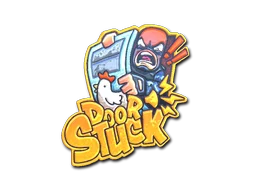 StickerDoor Stuck (Foil)