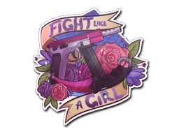 StickerFight like a Girl