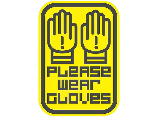 StickerGloves On
