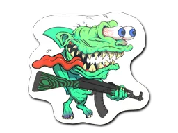 StickerGreen Shark Shooter