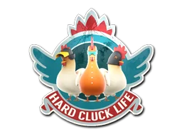 StickerHard Cluck Life