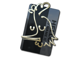 StickerHello AK-47 (Gold)