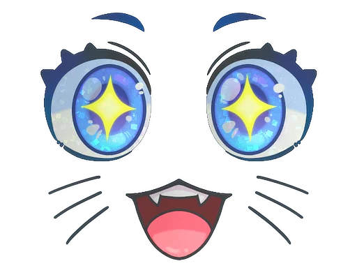StickerKawaii Eyes (Glitter)