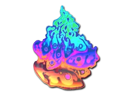 StickerLiquid Fire (Holo)