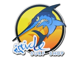 StickerOcean Sunset Stabbyfish