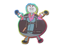 StickerPoorly Drawn Bloody Darryl (Holo)