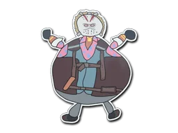 StickerPoorly Drawn Bloody Darryl