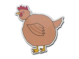 StickerPoorly Drawn Chicken
