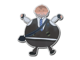 StickerPoorly Drawn Number K