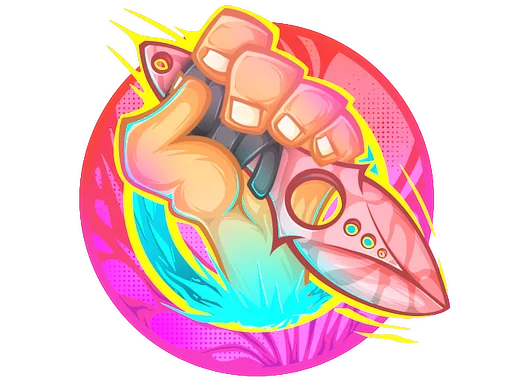 StickerSkelly Stabby