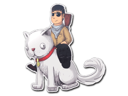 StickerT On Cat