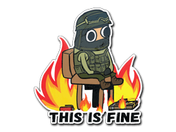 StickerThis Is Fine (CT)