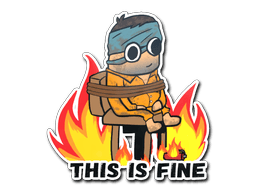 StickerThis Is Fine (H)