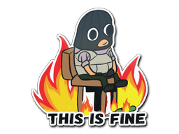 StickerThis Is Fine (T)