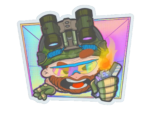 StickerTry Hard (Holo)