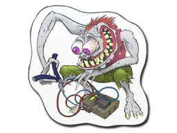 StickerWhite Bombster