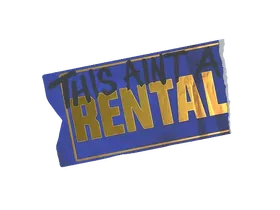 StickerAin't A Rental (Foil)