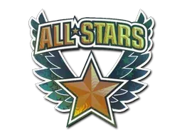 StickerAll-Stars Orange (Holo)