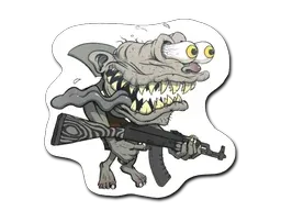 StickerBlack Shark Shooter