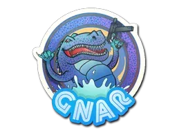 StickerBlue Gnar