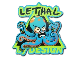 StickerBlue Lethal