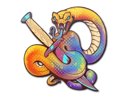 StickerCoiled Strike (Holo)