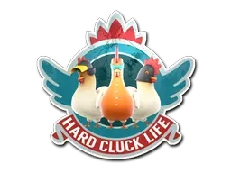 StickerHard Cluck Life