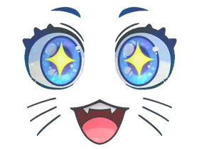 StickerKawaii Eyes (Glitter)