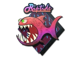 StickerPink Jaggyfish