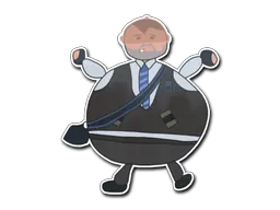 StickerPoorly Drawn Number K