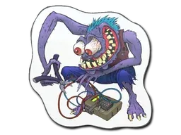 StickerPurple Bombster