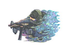 StickerPushing Smokes (Glitter)