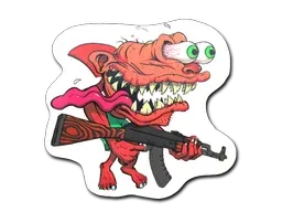 StickerRed Shark Shooter