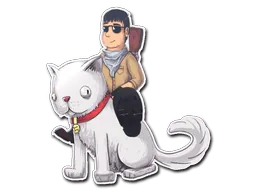 StickerT On Cat