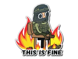 StickerThis Is Fine (CT)