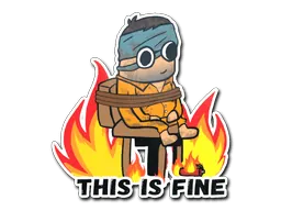 StickerThis Is Fine (H)