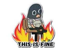 StickerThis Is Fine (T)